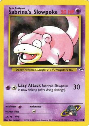 My first trade! Got Sabrina's Slowpoke in trade for my shop stickers (: Thanks, Eric!